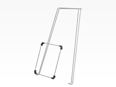 Bag Holder Stand for 39-45 Gallon Plastic & Paper Bags, 30" - For Garbage, Trash, Leaves, Lawn Yard Work, Laundry, Parties - Heavy Duty Indoor Outdoor Portable Metal Rack Dismantles for Easy Storage