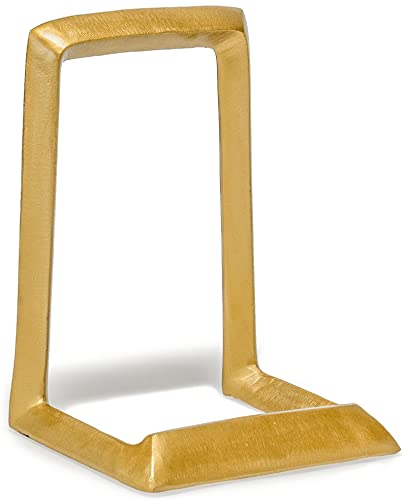Red Co. 8” Decorative Metal Display Plate Stand and Art Holder Easel in Distressed Gold Finish