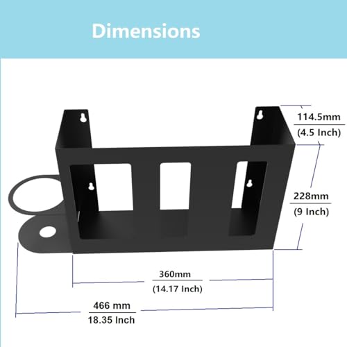 Steel Sanitizing Station Dispenser Stand Wall Mounted Organizer | for Face Masks, Glove Box and Hand Sanitizer or Others in Office, Gym, Schools, Hospital, Laboratory or other Public Sites