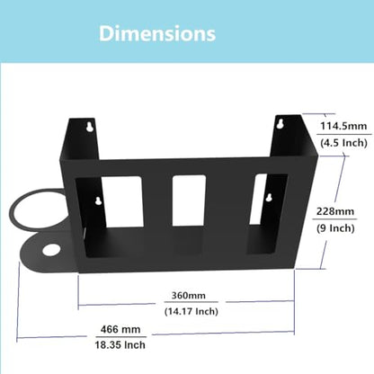 Steel Sanitizing Station Dispenser Stand Wall Mounted Organizer | for Face Masks, Glove Box and Hand Sanitizer or Others in Office, Gym, Schools, Hospital, Laboratory or other Public Sites