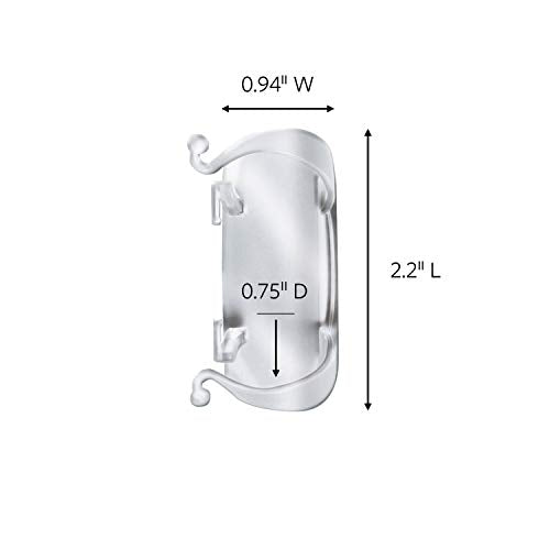 Command Large Cord Clips, Organize Damage-Free, 4-Packs, 8-Clips Total