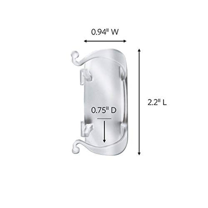 Command Large Cord Clips, Organize Damage-Free, 4-Packs, 8-Clips Total