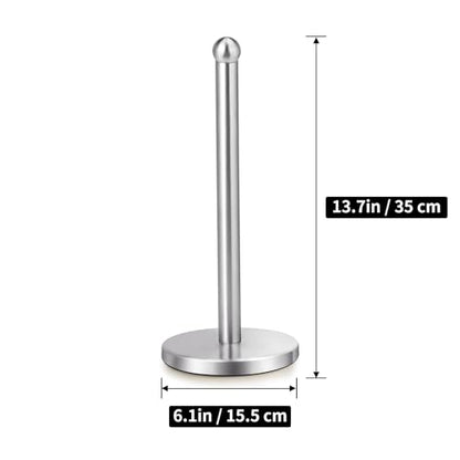 Kaishun Paper Towel Holder Countertop with Weighted Base for Standard Rolls