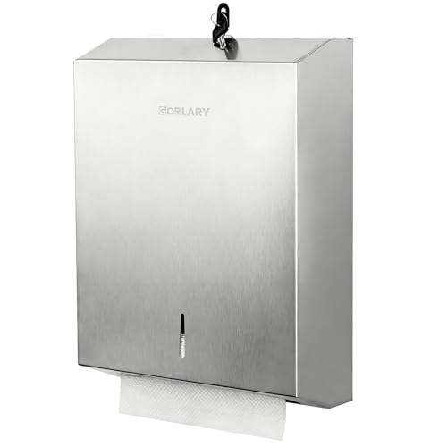 Paper Towel Dispenser Wall Mount Commercial, Silve... (Large-silver | Stainless Steel)