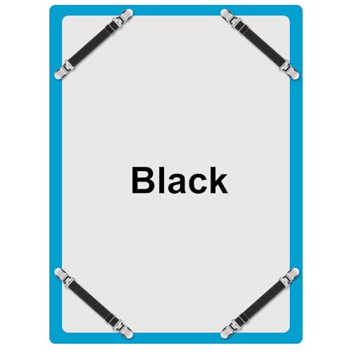 Boao 24 Pcs Bed Sheet Clips Straps Heavy Duty Adjustable Fasteners Elastic Fitted Bed Holder Mattress Corner Sheet Fasteners for Home Room Couch Supplies(Black,8-12 Inch)