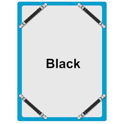 Boao 24 Pcs Bed Sheet Clips Straps Heavy Duty Adjustable Fasteners Elastic Fitted Bed Holder Mattress Corner Sheet Fasteners for Home Room Couch Supplies(Black,8-12 Inch)