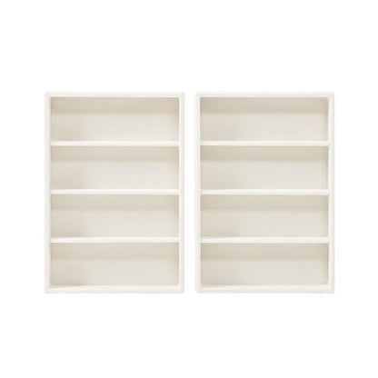 Byken 2 Pcs Sunglasses Organizer,4 Grid Eyeglass Jewelry Storage Tray for Drawer,Beige White