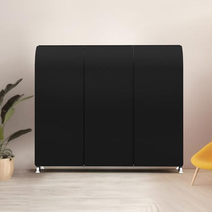 Zilink Garment Rack Cover Large Garment Bags Protector 72 in, Black | Dustproof, Breathable, 2 Durable Zippers, Clothes Rack Cover, Cothing Rack with Cover for Garment Rack (Rack Not Included)