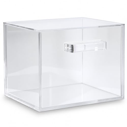 ForPro Pure & Simple XL Facial Towel Acrylic Holder with Drawer, Disposable | for Salon, Spa & Gym Use, Hand Towels, Bleach-Safe Salon Towels, Absorbent Spa Towels, Barber Towels, Salon & Spa Essentials