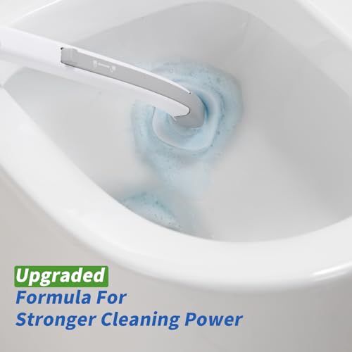 28 Count Toilet Brush Refills, Toilet Refill Pads, Disposable Toilet Brush Heads for Bathroom Cleaning