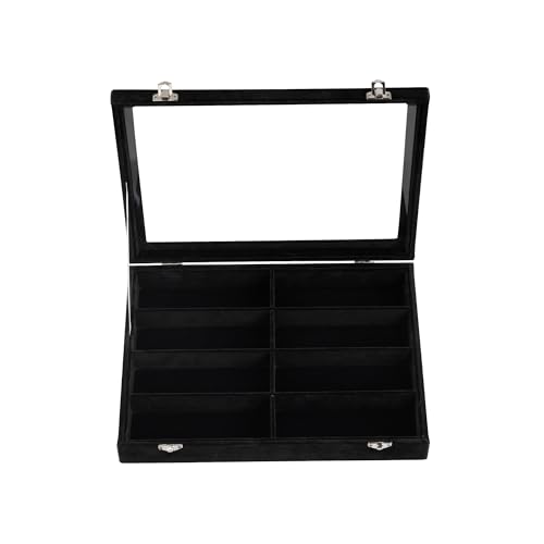 8-Slot Sunglass Organizer,Velvet Sunglass Holder for Drawer | Vanity Glass Holder,Sunglass Case For Multiple Sunglass,Sunglass Tray for Drawer,Sunglass Box for Women,Eyeglass Organizer