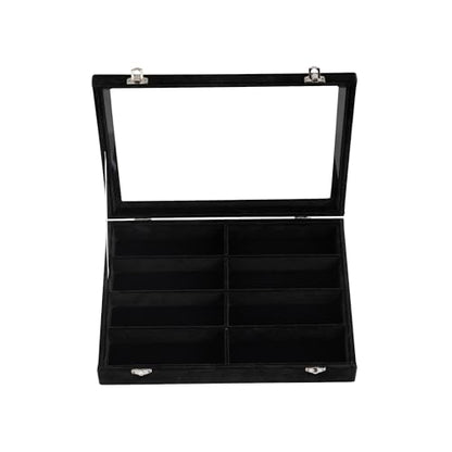 8-Slot Sunglass Organizer,Velvet Sunglass Holder for Drawer | Vanity Glass Holder,Sunglass Case For Multiple Sunglass,Sunglass Tray for Drawer,Sunglass Box for Women,Eyeglass Organizer