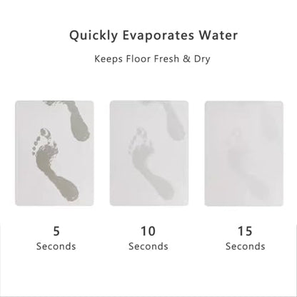 Creative Cat & Moon Patterns Diatomite Stone Bath Mat Shower Mat Quick-Dry, Non-Slip, Easy to Clean for Bathroom Floor
