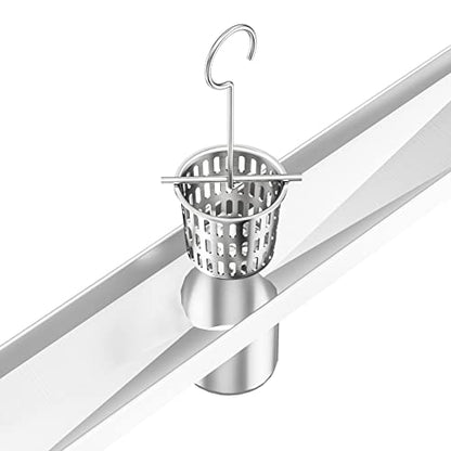 Neodrain Shower Drain Hair Catcher, 2-Pack,Only Fit Neodrain Shower Drain | 304 Stainless Steel Hair & Debris Strainer with Lifting Hook,Filter Basket for Bath Drains,Reusable Trap for Clog-Free Drains