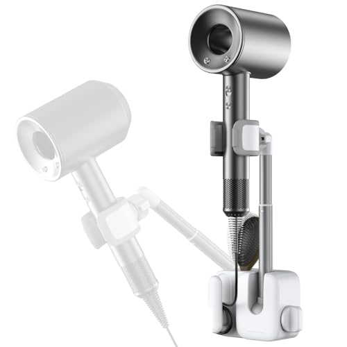 MoKo Hair Dryer Holder Wall Mount, Anti-Sag Adjust...