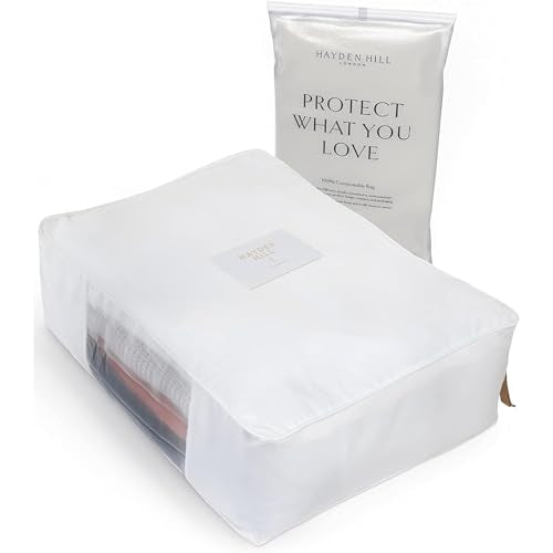 Luxury Organic Cotton Sweater Storage Bag For Cash... (White | Cotton)