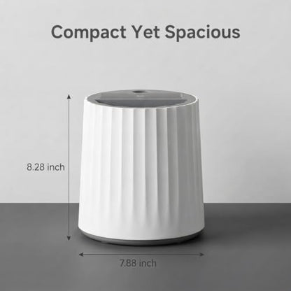 360° Rotating Knife and Utensil Holder, Kitchen Co... (White & Gray | Plastic)