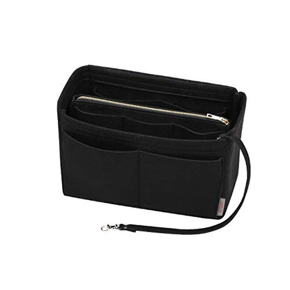 ZTUJO Purse Organizer Insert, Felt Bag Organizer with Metal Zipper, Handbag & Tote Shaper, For Speedy Neverfull Tote, 7 Sizes