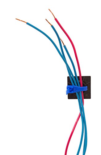 Gardner Bender MB-20UVB Cable Tie Mounting Base, 1 Inch. x 1 Inch., Wire / Cord Management Industrial and Household Use, 100 Pk., UV Resistant Black