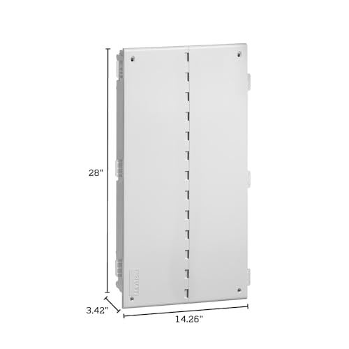 Leviton 28" Wireless Structured Media Center with Vented Cover, 49605-28W, White