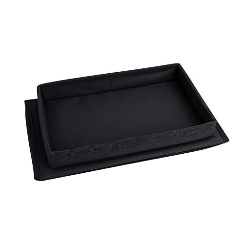 Sofa Armrest Organizer with Cup Holder Tray Chair Arm TV Remote Holder for Recliner Couch Armchair Caddy Bedside Storage Pockets Bag for Cellphone Tablet Book Magazines Drinks Pouch