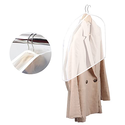 Extra Wide Garment Shoulder Covers Bag (Set of 12)... (White)