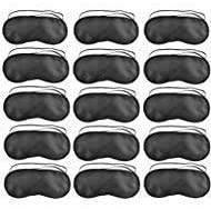 Pack of 40 Eye Mask Shade Cover Blindfold Night Sleeping, with Nose Pad, Blindfold Game Games Relax Cover Black