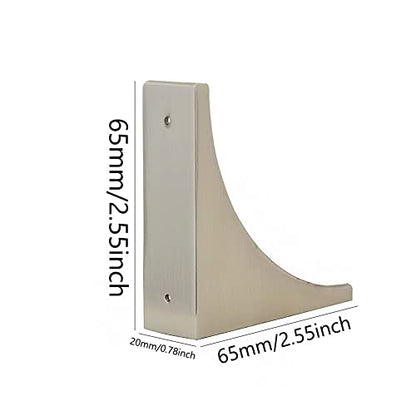 Corner Guards, Metal Corner Protectors for Furniture, Vintage Decorative Corner Guards for Box Table Doors Wood Furniture Edge Cover Safety Guard Pack of 4 Brushed Silver Finish Corner