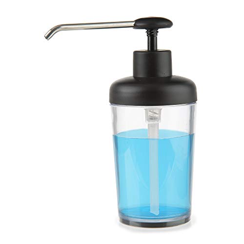 Prepworks Large Soap Pump, Extra-Long Spout, Delivers Mess-Free Soap Dispensing, Gray, 14oz