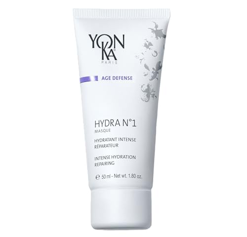 Yonka Hydra No. 1 Masque, Hydrating Face Mask | with Vitamin C and Aloe Vera, Overnight Anti-Aging Treatment, For Normal to Dry Skin, Paraben-Free, 1.80 oz