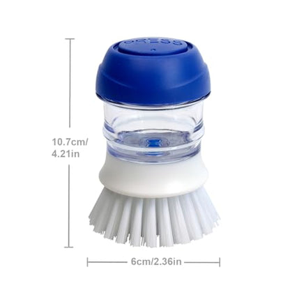 CELOX 2 Pack Dish Brush with Soap Dispenser for Kitchen Cleaning, Kitchen Brush for Dish Pot Pan Sink Cleaning