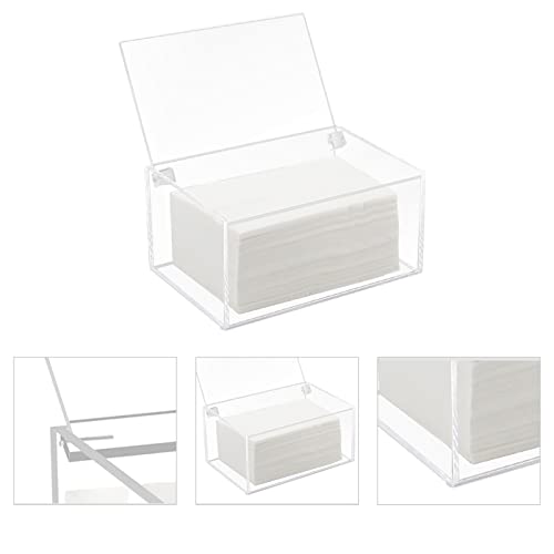 Acrylic Dryer Laundry Sheet Holder Dispenser Clear Container Box with Lid