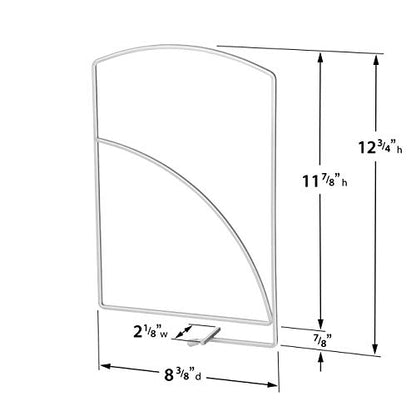 LYNK Professional® Home™ Tall White Shelf Dividers - Linen Closet Organizers and Storage - Linen Storage - Closet Organization - Towel Organizer for Closet (Set of 2)