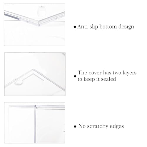 Farmhouse Laundry Dryer Sheet Holder Detergent Pods Container, Clear | Lightweight，Easy Open，Dryer Balls Dispenser Plastic Storage Organization Box for Laundry Room, Bathroom, Kitchen