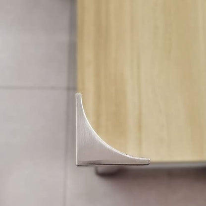 Corner Guards, Metal Corner Protectors for Furniture, Vintage Decorative Corner Guards for Box Table Doors Wood Furniture Edge Cover Safety Guard Pack of 4 Brushed Silver Finish Corner