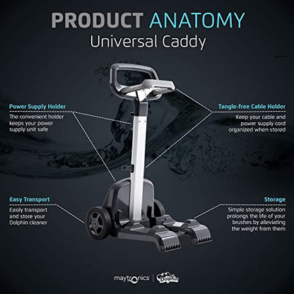 Dolphin Genuine Accessory — Universal Caddy for Any Robotic Pool Vacuum Cleaner — Easy to Transport and Store Your Dolphin Year-Round