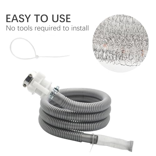 48 PCS Washing Machine Drain Lint Trap, Lint Traps, Lint Catcher for Washing Machine, with 48 Nylon Cable Ties