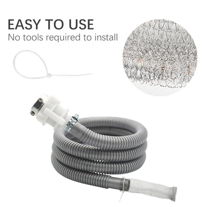 48 PCS Washing Machine Drain Lint Trap, Lint Traps, Lint Catcher for Washing Machine, with 48 Nylon Cable Ties