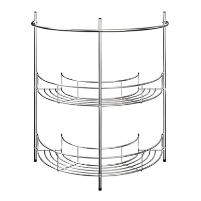 Pedestal Sink Organizer - Compact Under the Sink Rack with 2 Storage Shelves and Towel Holder - Space Saving Bathroom Storage by Lavish Home