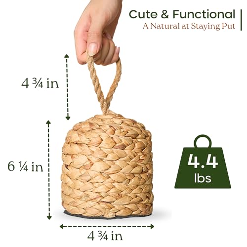 4.4lb Water Hyacinth Door Stop, Door Stopper for Bottom of Door