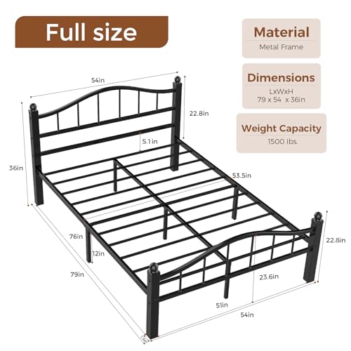 Full Size Bed Frames with Headboard