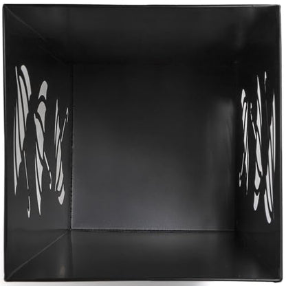 Okllen Metal Umbrella Holder, Square Umbrella Stand Rack for Entryway, 6.3" x 6.3" x 16.5", Black
