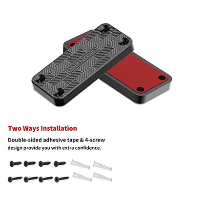 Gun Magnet Mount 55 Lbs Rating Magnetic Gun Mount for Car, Rubber Coated Firearm Holder for Rifle Pistol Magazines, Gun Magnet for Vehicle, Desks, Safes, and Walls, Indoor Gun Racks