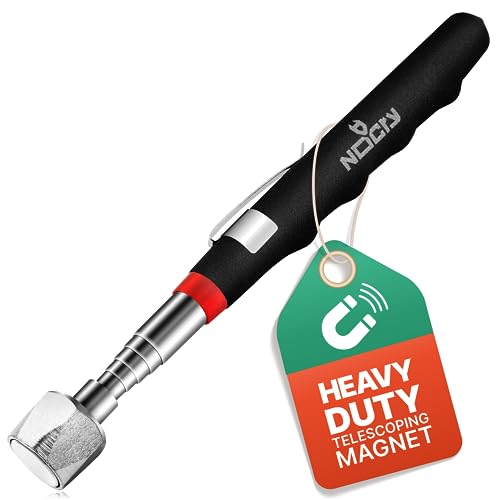 Telescoping Magnetic Pickup Tool with an Extra Str... (Black | Stainless Steel)