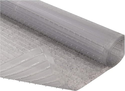 RESILIA Deep-Pile Carpet Runner - Plastic Vinyl Carpet & Rug Protector, Waterproof Clear Vinyl Floor Runners, 27 Inches Wide x 6 Feet Long, Made in The USA