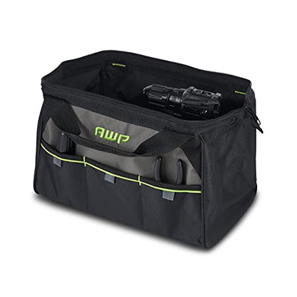 AWP Tool Bags, Premium Tool Bag, Black, Durable Tool Tote, for Professionals and Contractors