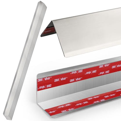 304 Stainless Steel Wall Corner Guard 2 x 2 x 48 inch, Pack of 10 Metal Wall Corner Protector with 90-Degree Angle for Wall Protection and Decoration (10)
