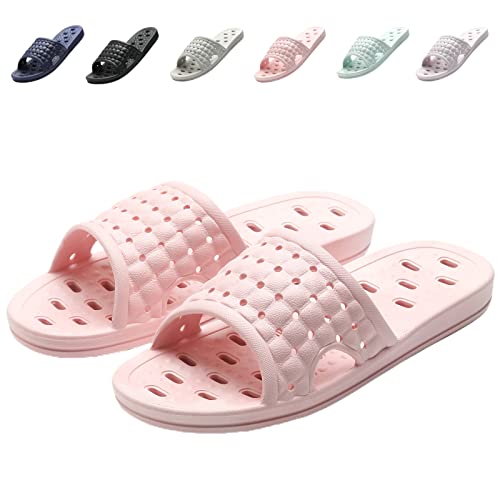 Shower Shoes Quick Dry Non-Slip Bathroom Slippers... (2 Count | Pink)