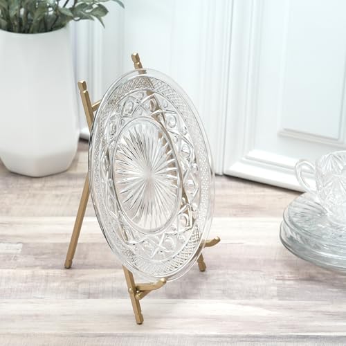 Satin Gold-toned Metal Easel, 9" H x 5.25" W x 6"... (Gold | Metal)