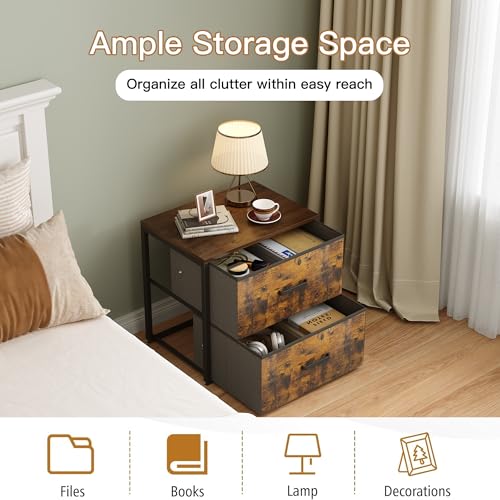Stackable Storage Drawers, Closet Drawer Organizers and Storage | Storage Drawers for Clothes Small Dresser for Closet 2 Drawer Dresser for Bedroom, Dorm, Office, Living Room, Under Bed